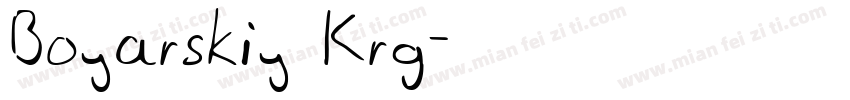Boyarskiy Krg字体转换